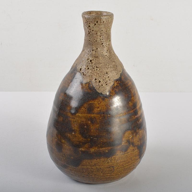 唐津焼　古唐津　徳利瓶　時代箱付　M　R7090