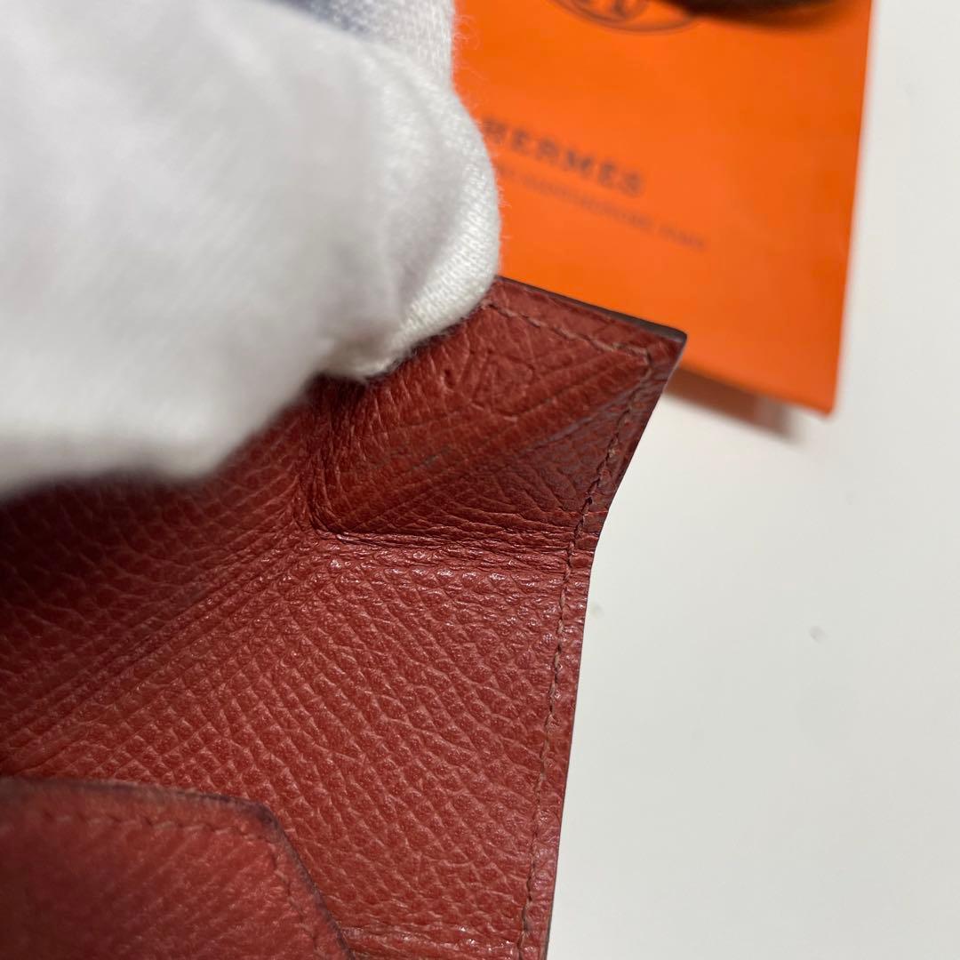 /*o様 HERMES ルヴァンキャトル　レザー 三角形ケース