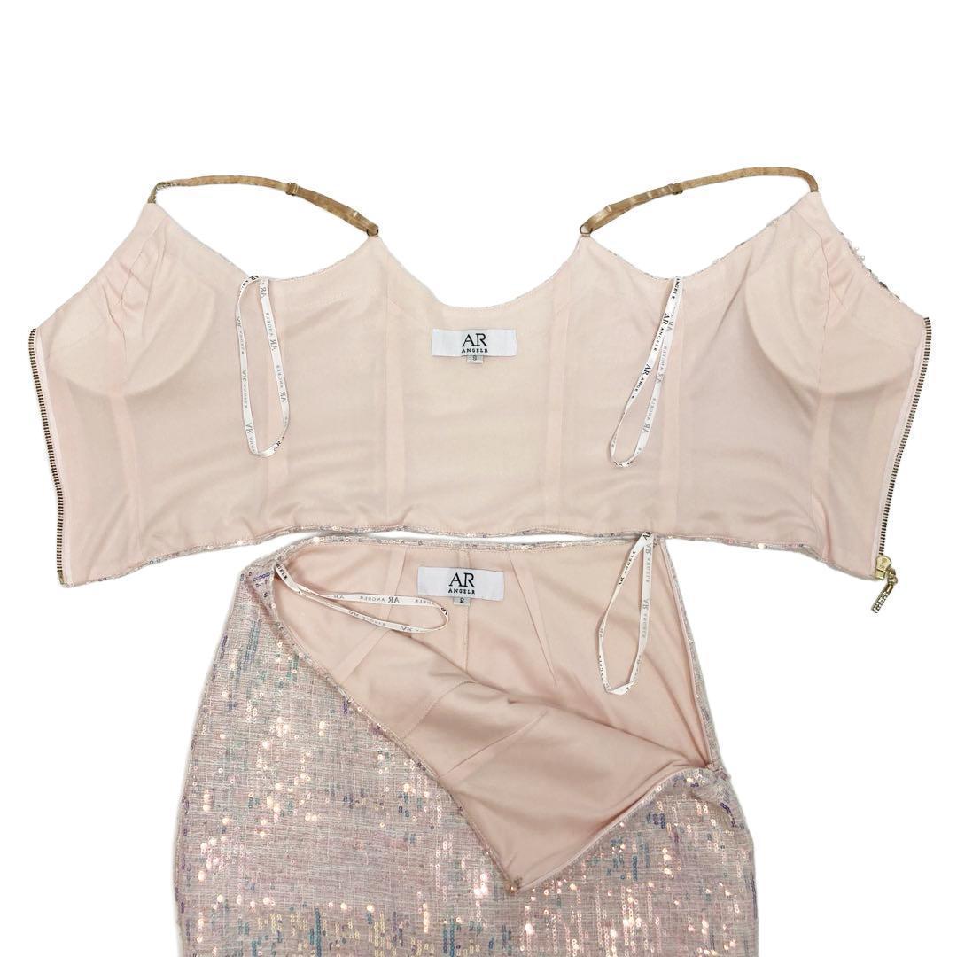 [エンジェルアール]AR23337 キャバドレス ピンクオーロラ S