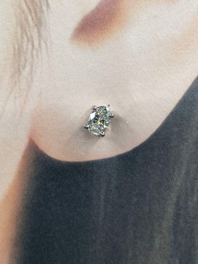 JA57☆高級 ダイヤモンド0.4ct プラチナ ピアス - メルカリ