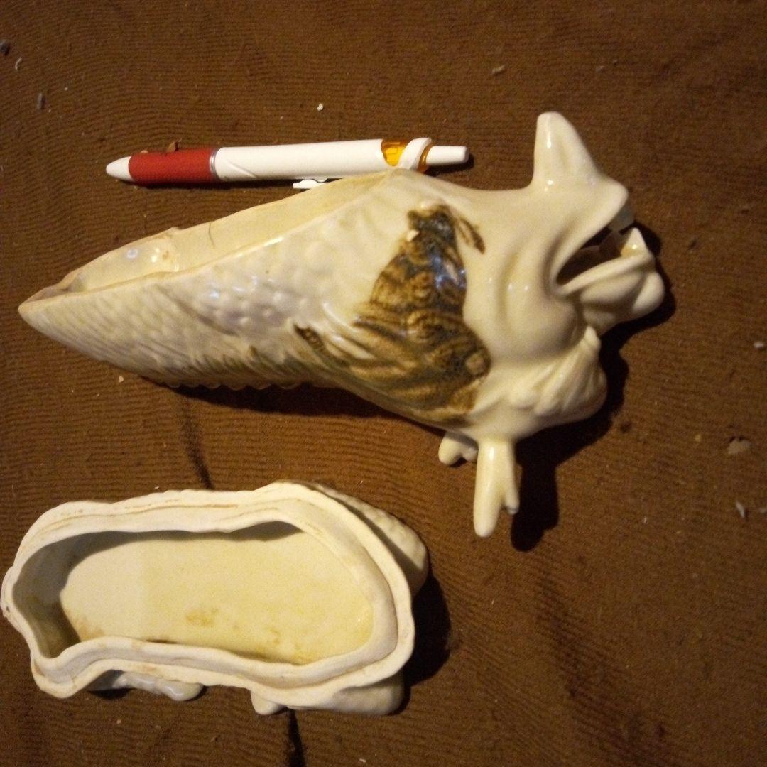 中国陶磁器　磁州窯　獣　香合