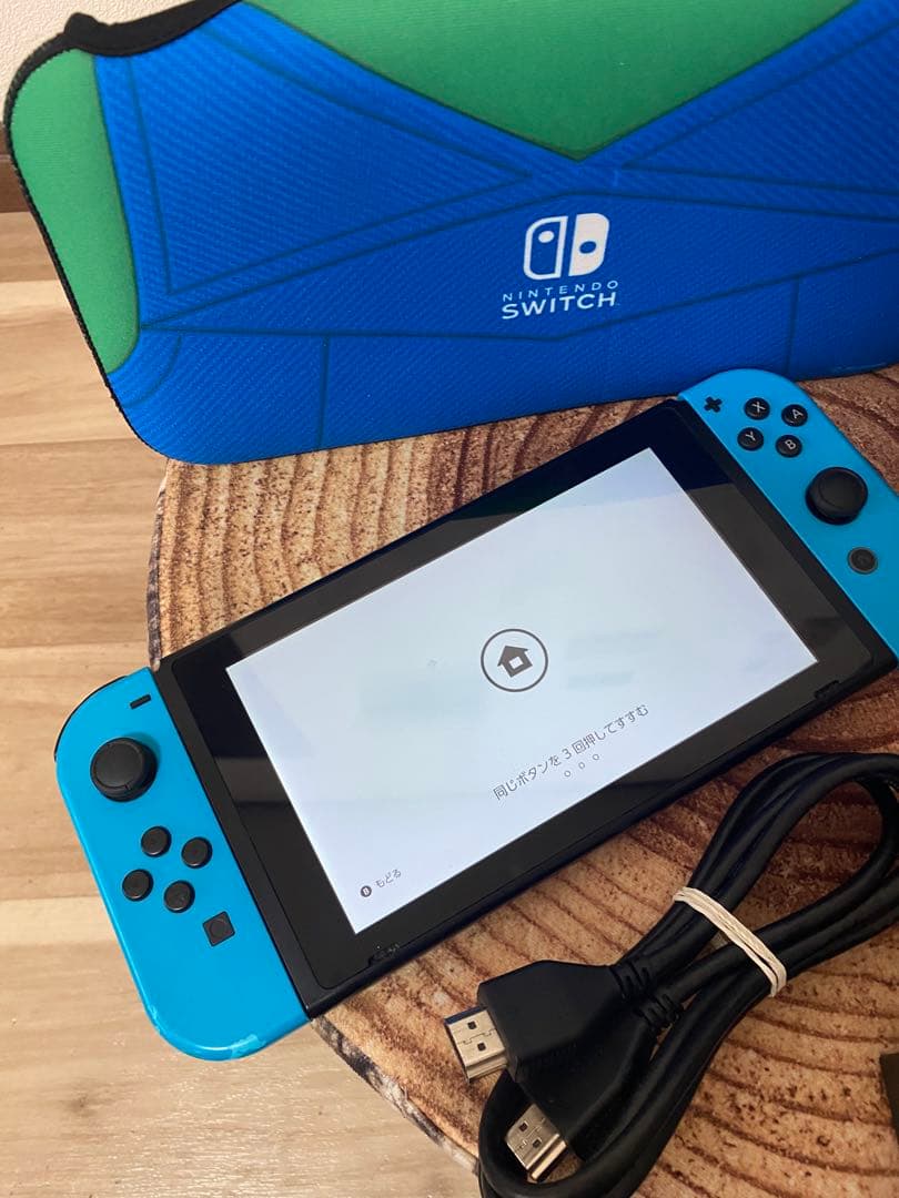 Nintendo Switch ニンテンドースイッチ本体　BLU/BLU 箱無し