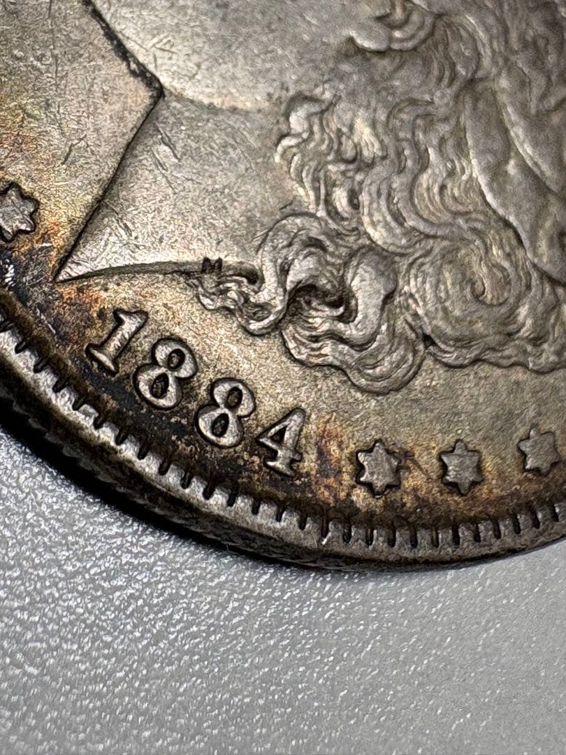 【本物保証】希少　アメリカ　モルガンダラー　1ドル銀貨　1884年 26.69g