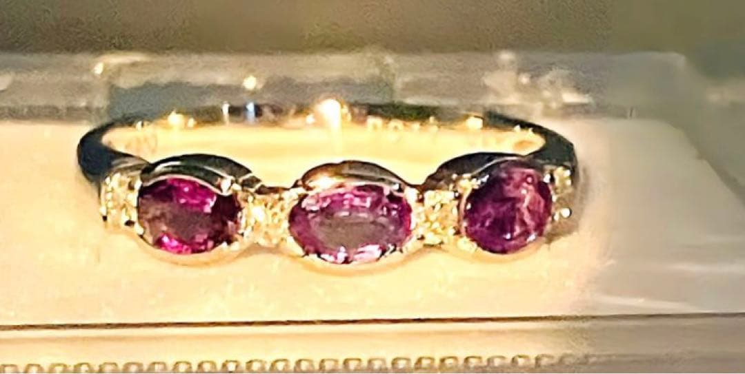 に*-様 アレキサンドライト プラチナファッションリング ダイヤモンド #12