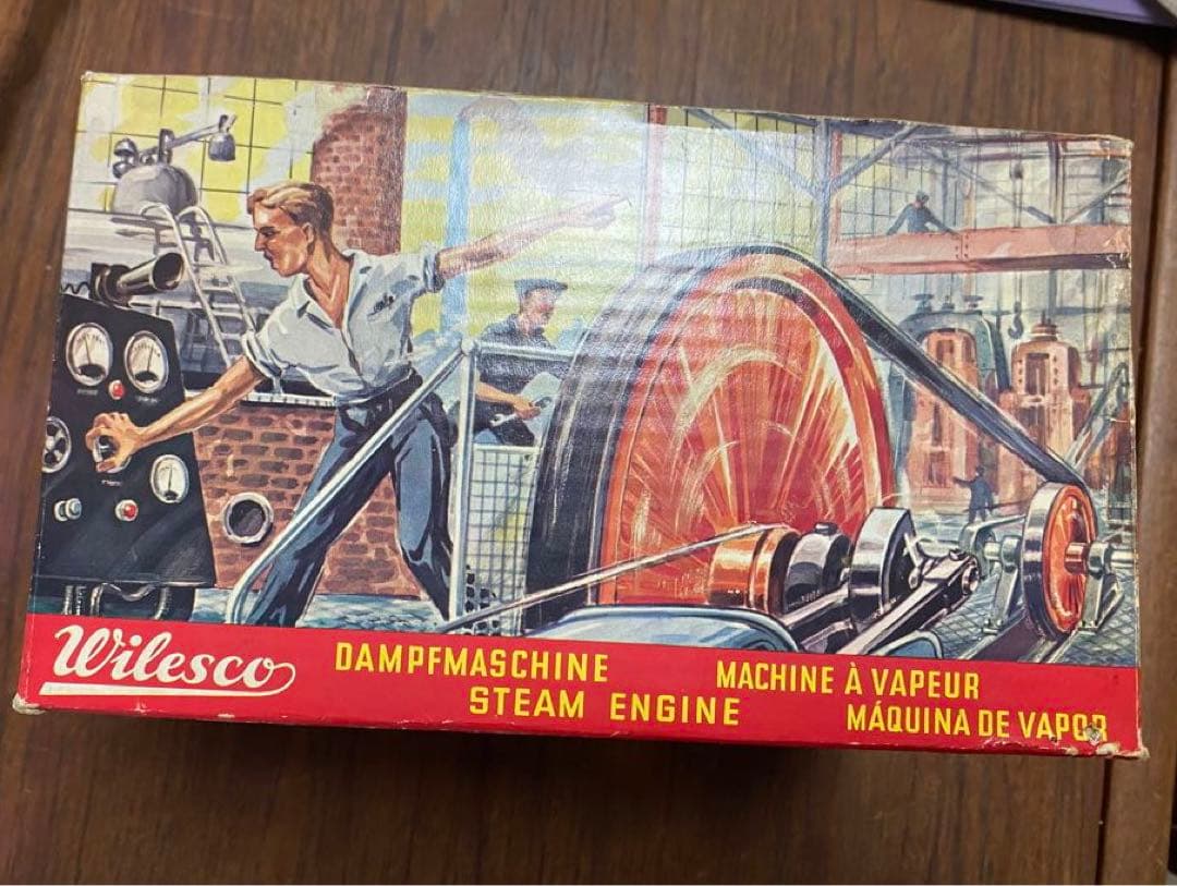 Wilescoヴィレスコ D8スチーム エンジン蒸気 模型 元箱 付
