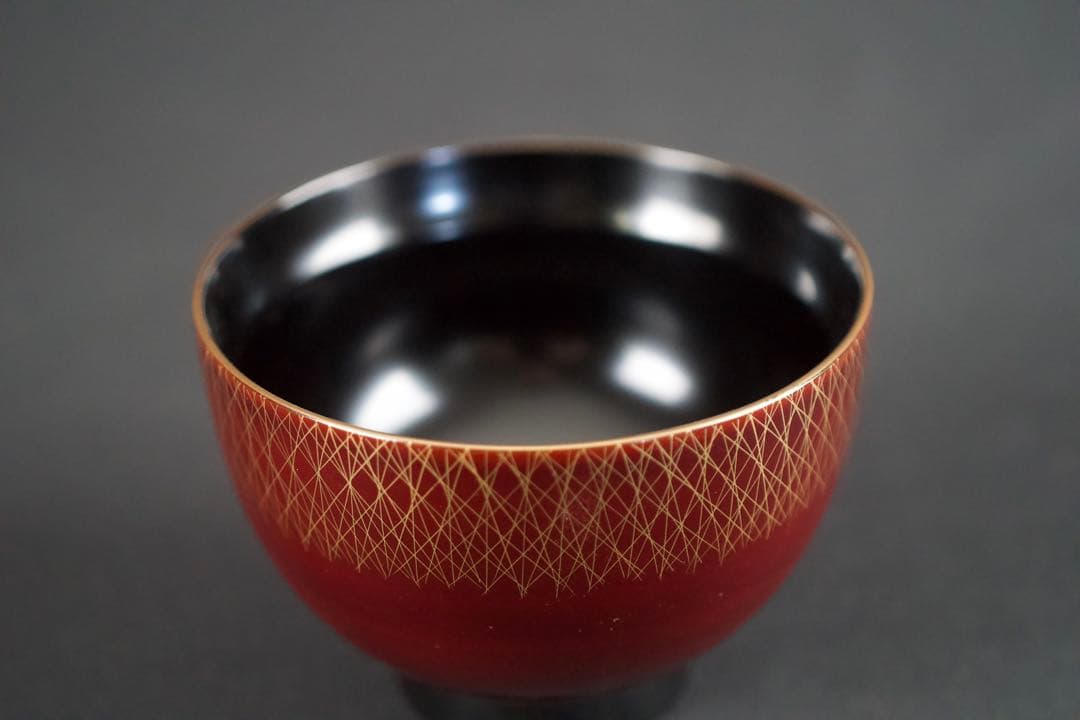 平安象彦　武蔵野椀　5客　箱付　漆器　蒔絵