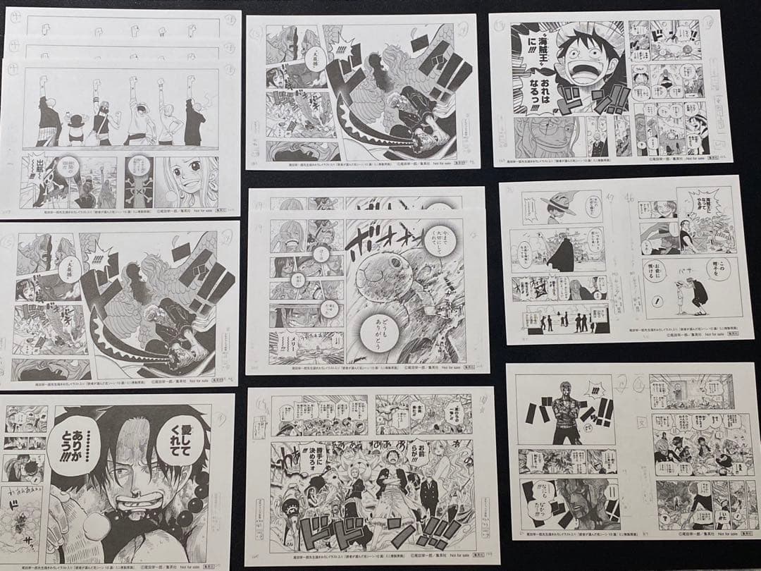 ワンピース三億冊突破記念 読者が選んだ名シーン10選 ミニ複製