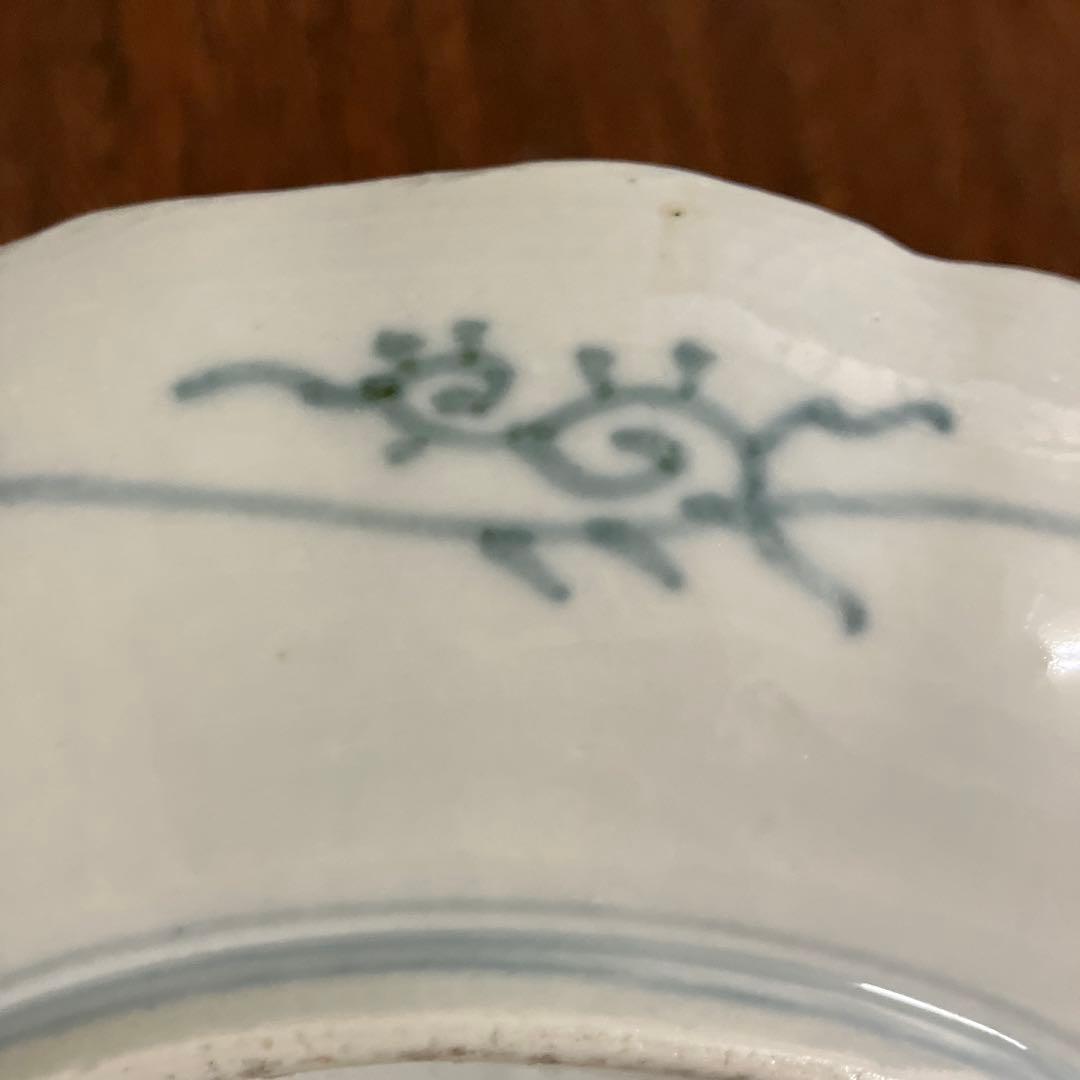 江戸〜明治初期 古伊万里 金彩 色絵 桜 7寸皿 21cm