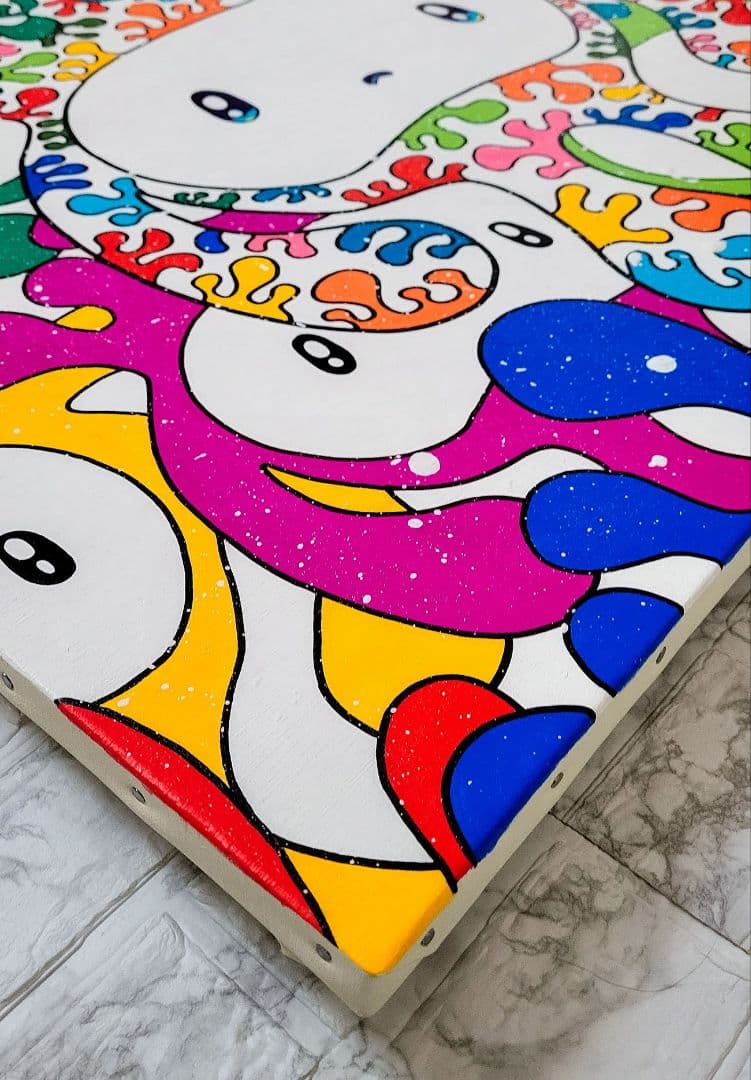 ★鈴木哲也★S25(803×803mm)アクリル原画1点物★送料無料#0088