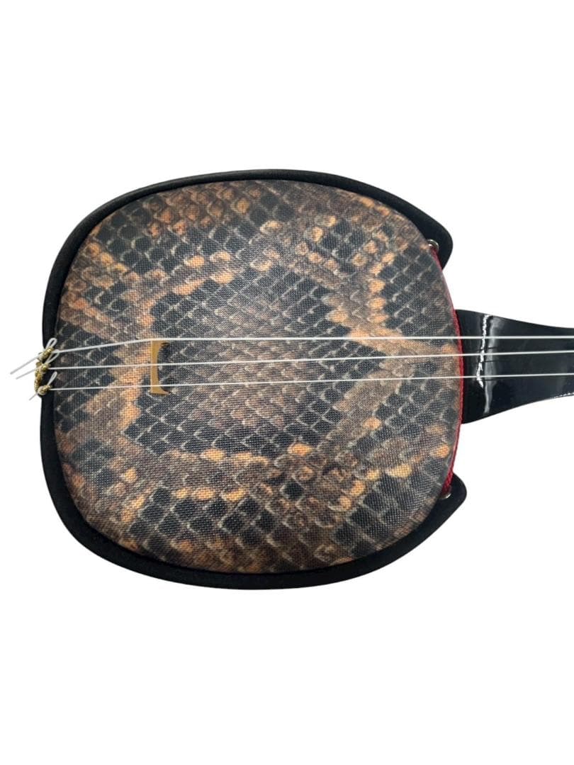 三味線・スタンド・ばち(爪) 3点セット 人工皮革