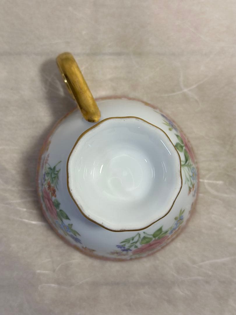 アンティーク ドレスデン ティーカップ＆ソーサー ヴィンテージ 一点物