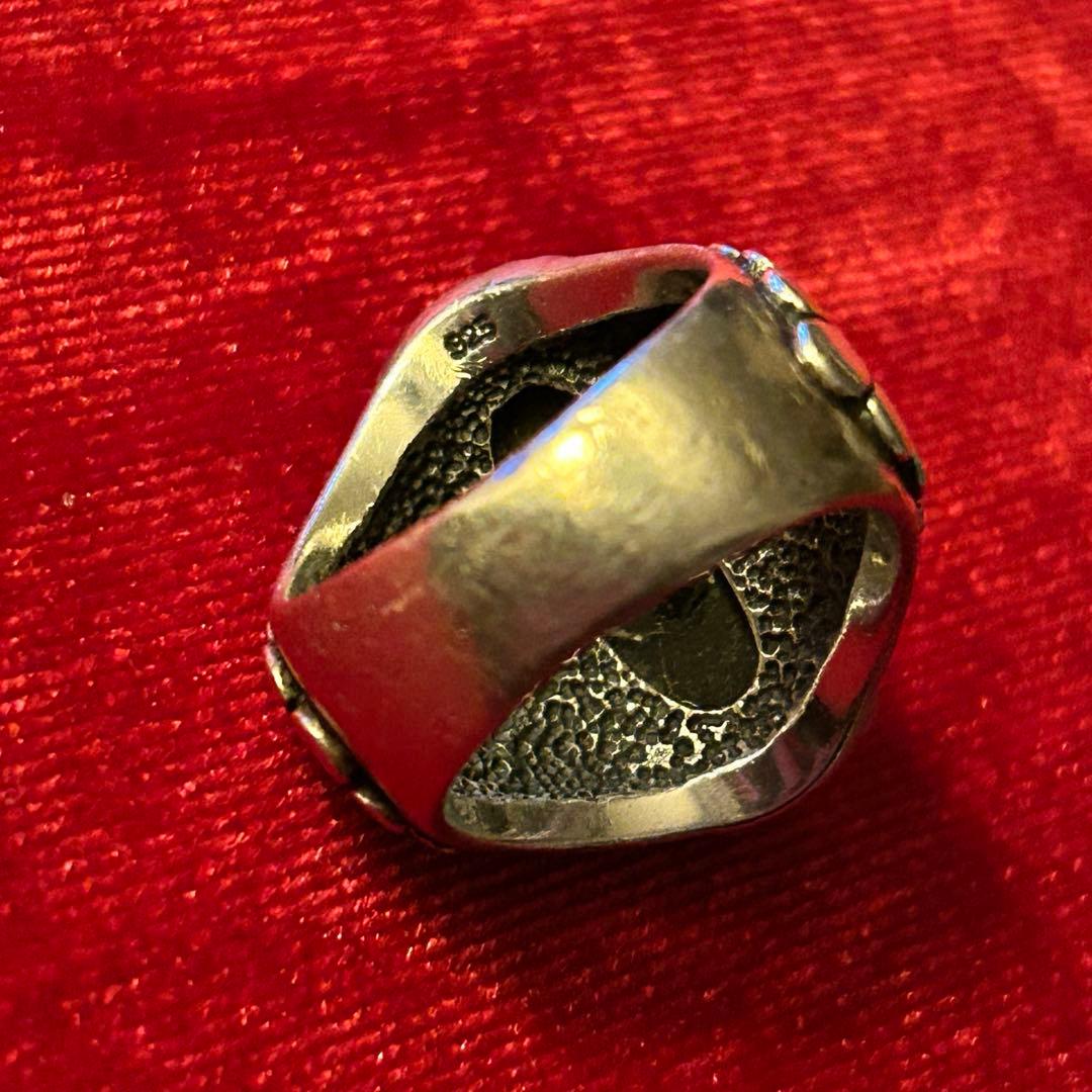 K*a様 ビンテージインディアンジュエリー　ナバホリングオニキス シルバーリング