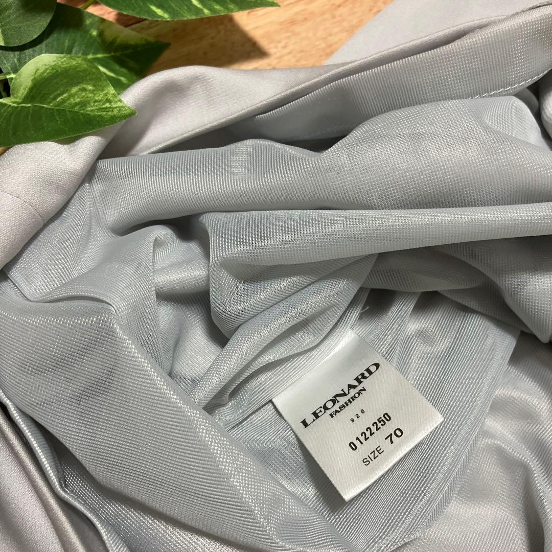 【極美品】LEONARD 上品グレー スカート シンプルで洗練された大人の美