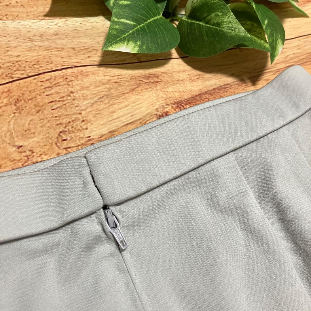 【極美品】LEONARD 上品グレー スカート シンプルで洗練された大人の美