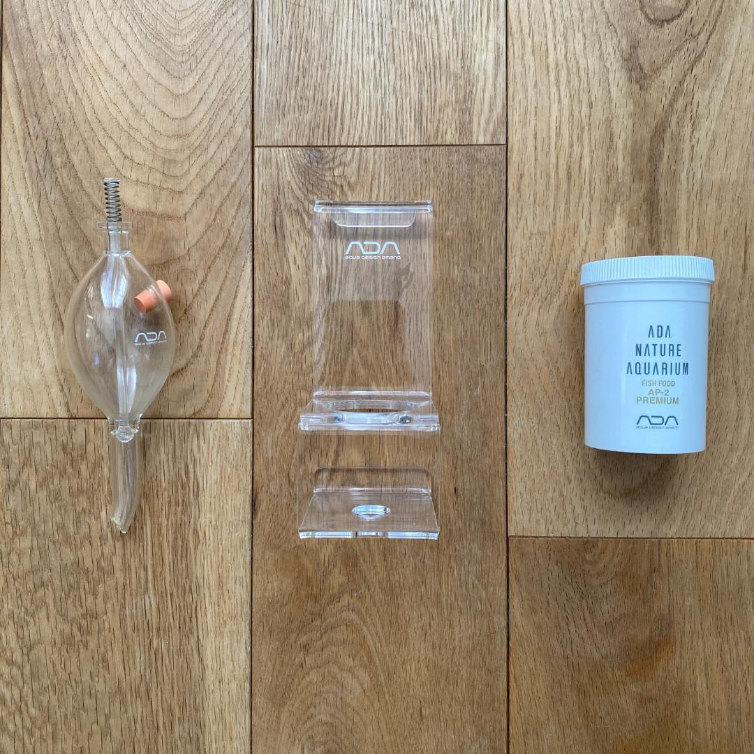 ADA APグラス クリアスタンド エサ セット ADA APグラス - 寄り道アクア