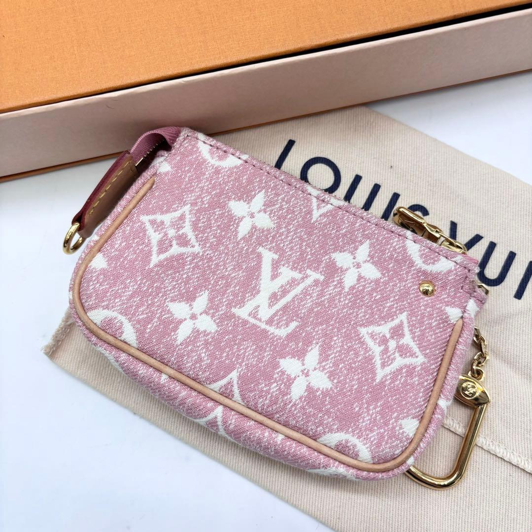 美品　ルイヴィトン モノグラム ジャガード マイクロ ポシェット アクセソワール
