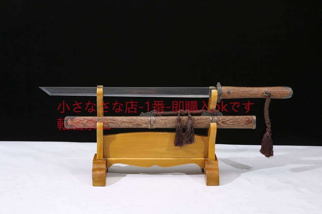 20寸花梨木素装唐横刀 古兵器 武具 刀装具 日本刀 模造刀 居合刀