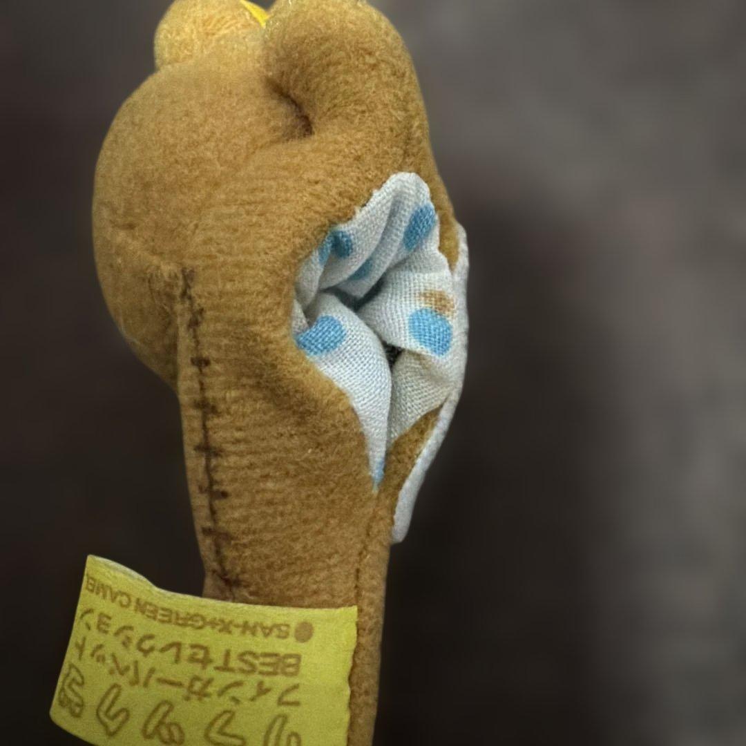 レトロ リラックマ フィンガーパペット マスコット ぬいぐるみ