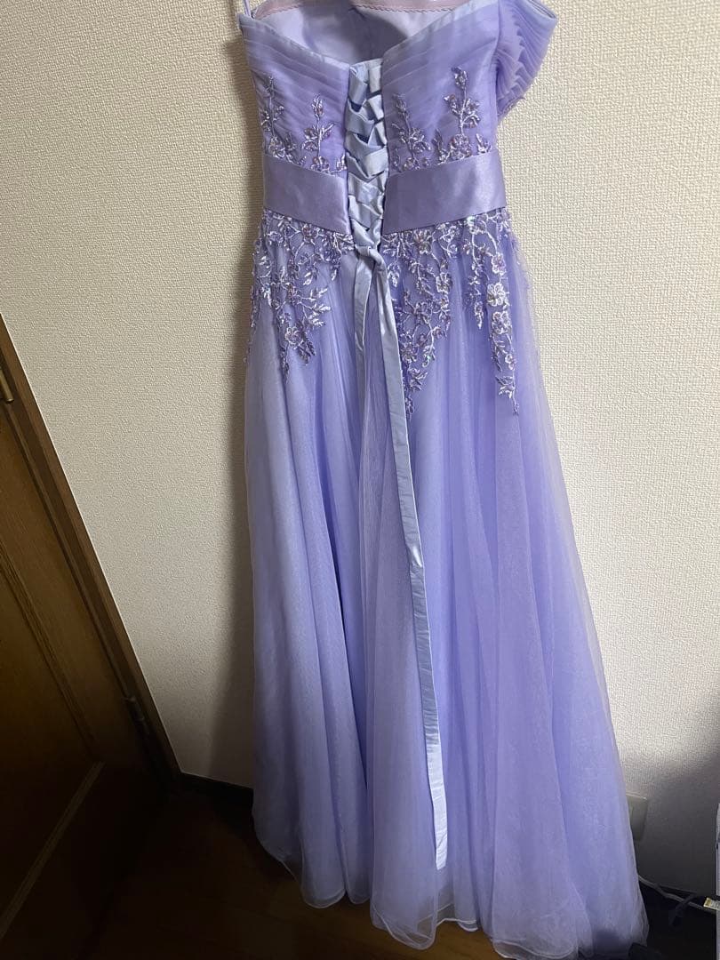 ラベンダーカラー Aライン ドレス 【演奏会 コンサート】 tweed