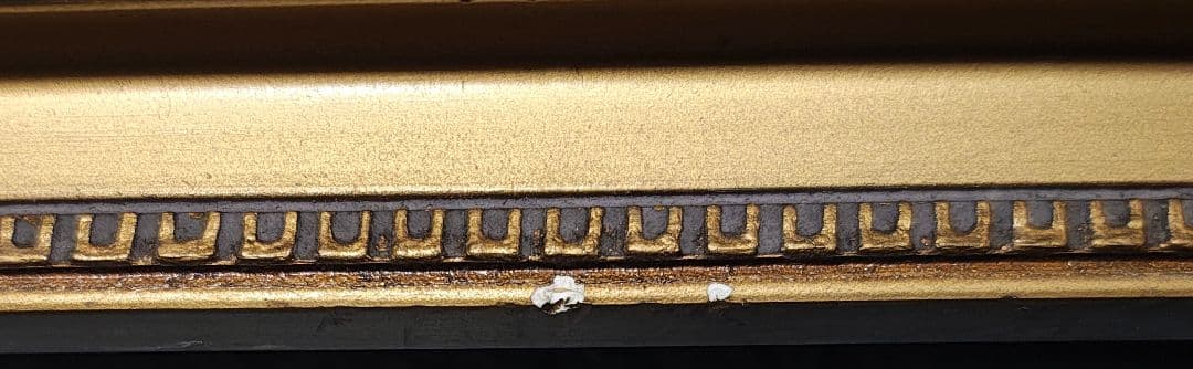 油絵・額縁セット F12号 アンティーク調 ゴールド 豪華 油彩画 風景画