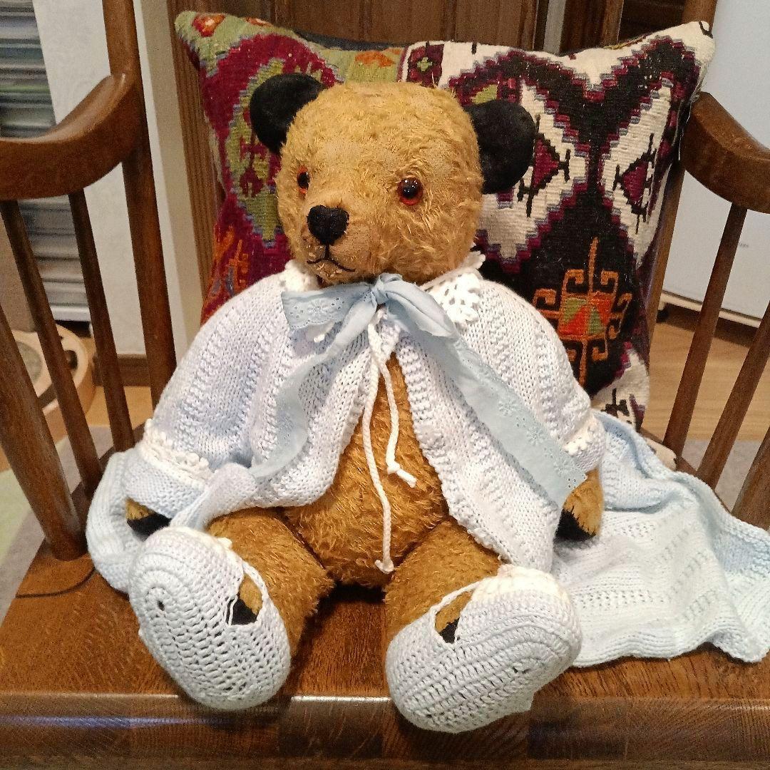 アンティークベア　テディベア　イギリス製　2点セット　チャドバレー他　衣装付き