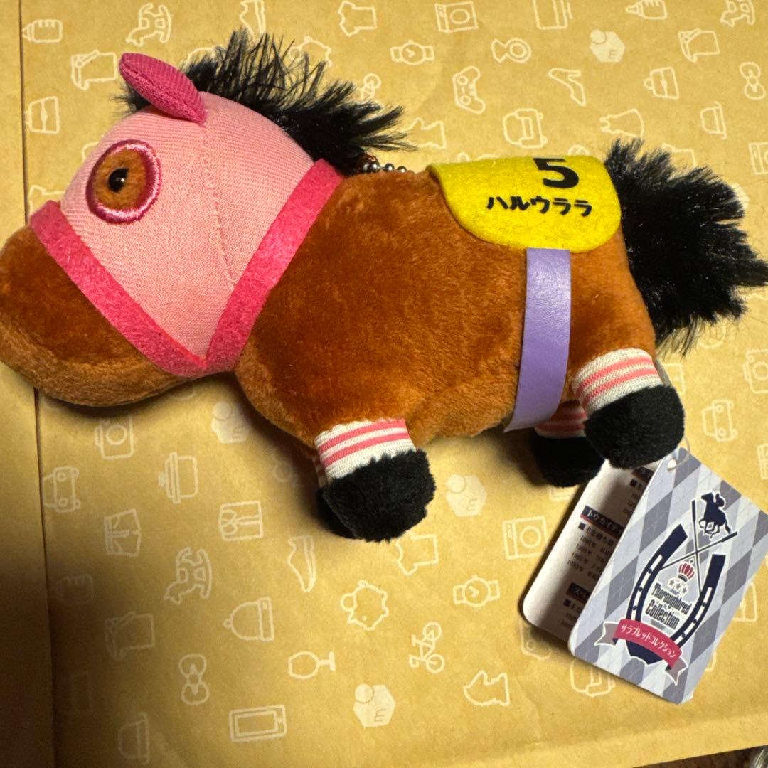 希少♡高知競馬　ハルウララ　ぬいぐるみ　3体まとめ売り　　ピンク/にんじん/ぞう