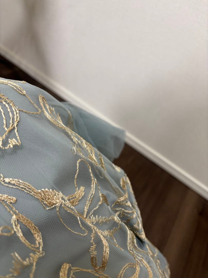 フラフィースリーブペンシルドレス 結婚式 パーティードレス