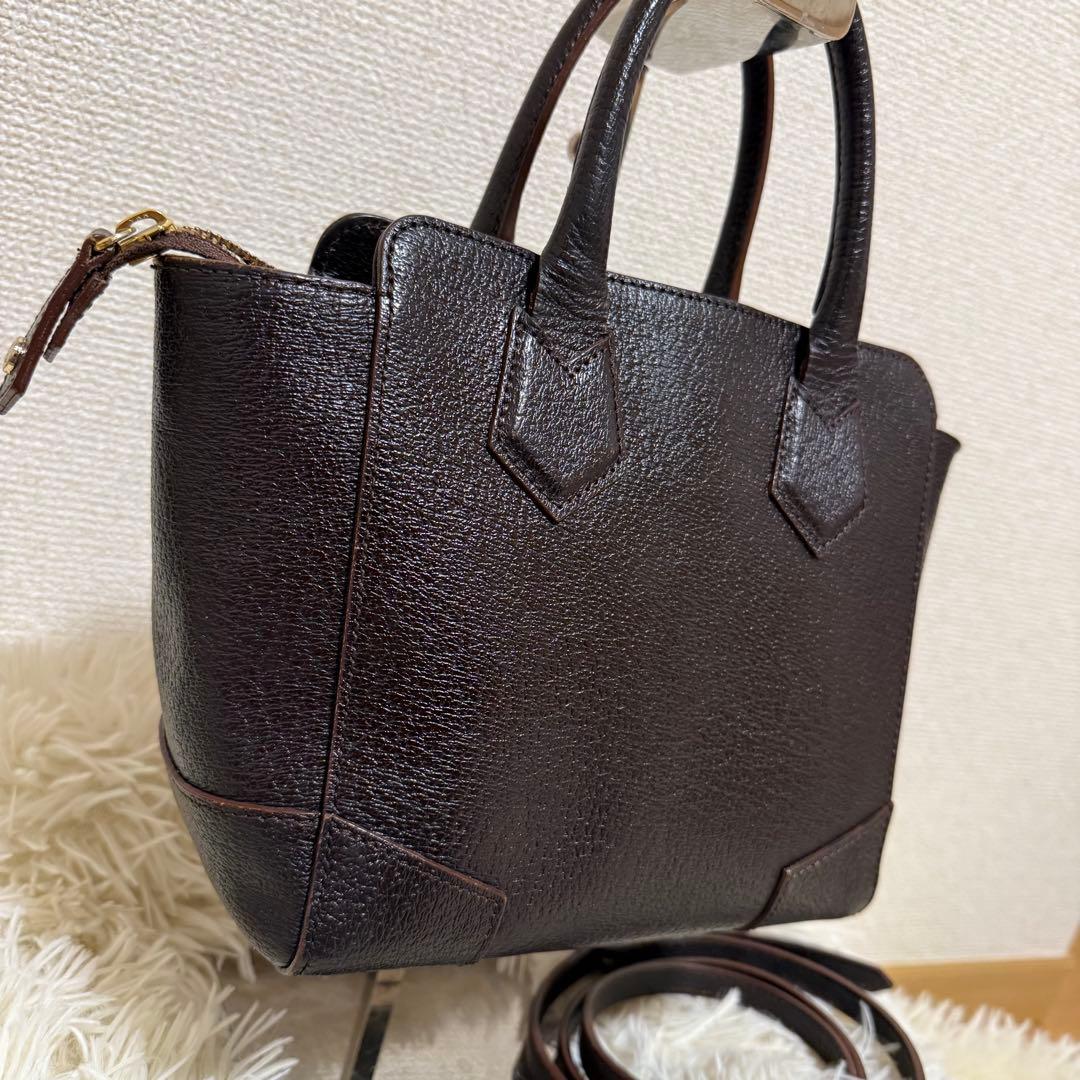 【美品】ヴィヴィアン　ハンドバッグ　2way　ブラウン　ショルダーバッグ　金具