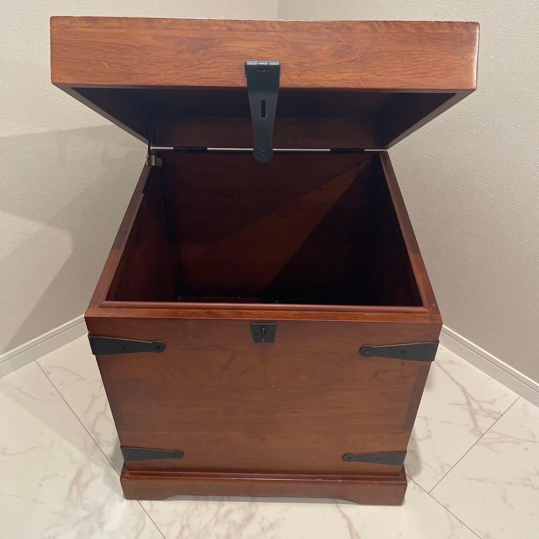 中国家具 トレジャーボックス 収納箱 木製 アンティーク 昭和レトロ