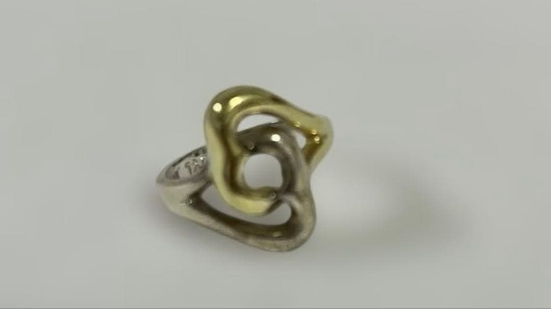 ティファニーダブルハートコンビリング