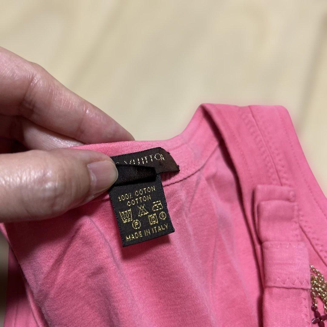 LOUIS VUITTON ピンク タンクトップ XS