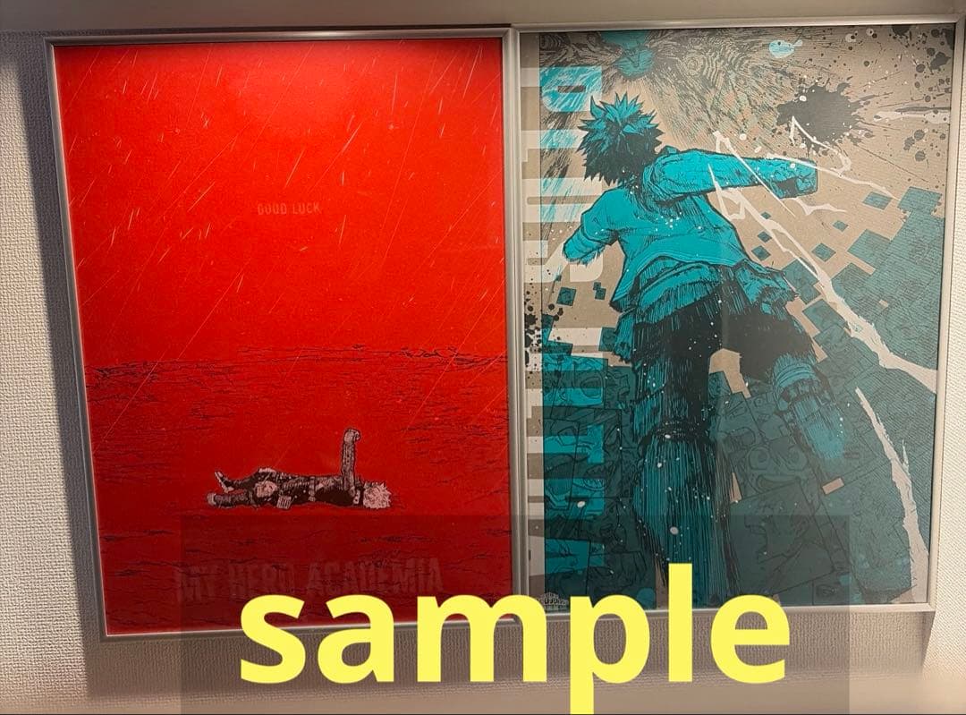 僕のヒーローアカデミア原画展 アートポスター 6枚セット 緑谷 爆豪 轟
