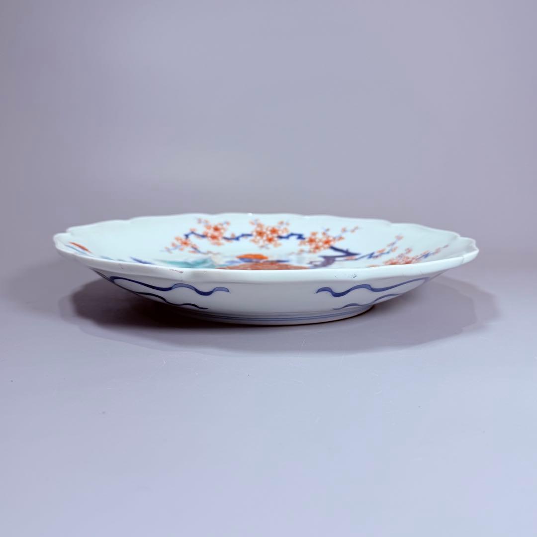 国重要無形文化財 今泉今右衛門 色鍋島文様皿 共箱付き