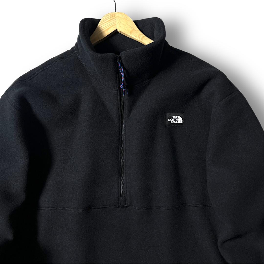 S ノースフェイス フリース アノラックジャケット ブラック