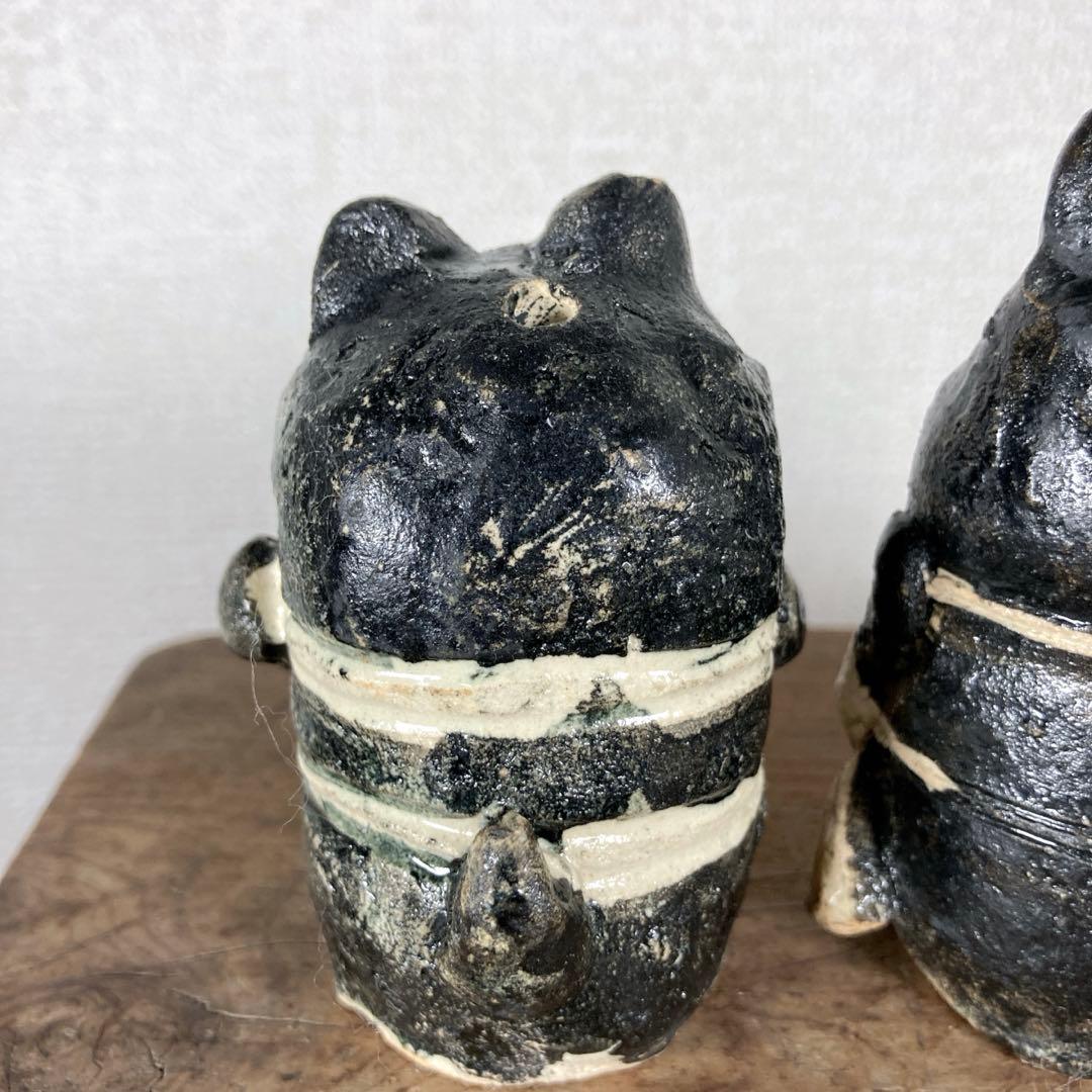 3セット のらくろ 置物 水滴 陶芸 陶器 焼き物 レトロ アンティーク アニメ