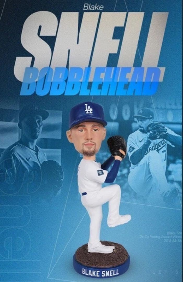 ドジャース ブレイク・スネル ボブルヘッド 6/16 来場者限定 - メルカリ
