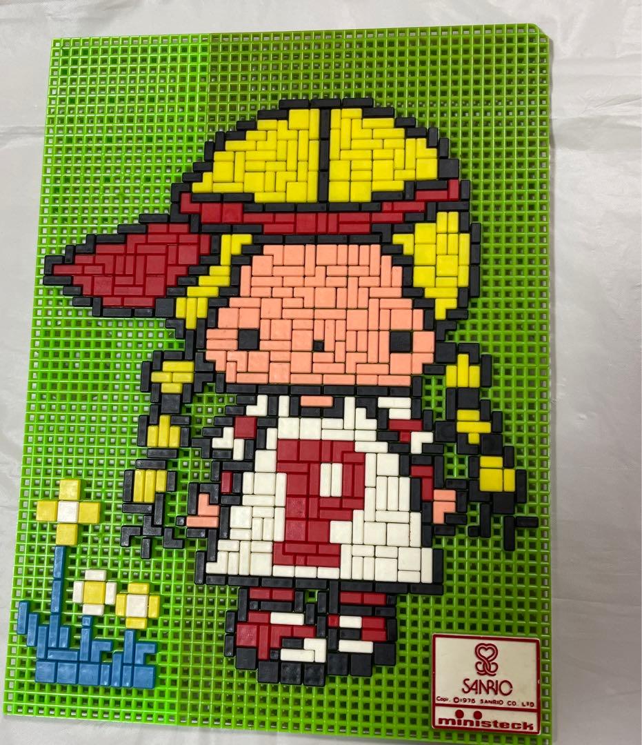 サンリオ パティ＆ジミーのパティちゃん ブロックアートパネル 希少薄品 サンリオ パティ＆ジミー スクエアメモ 文具 日本製 Sanrio