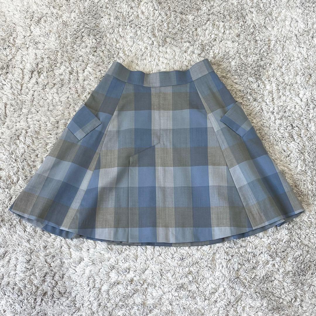 ヴィヴィアンウエストウッドレッドレーベル オーブボタン チェック柄 巻きスカート
