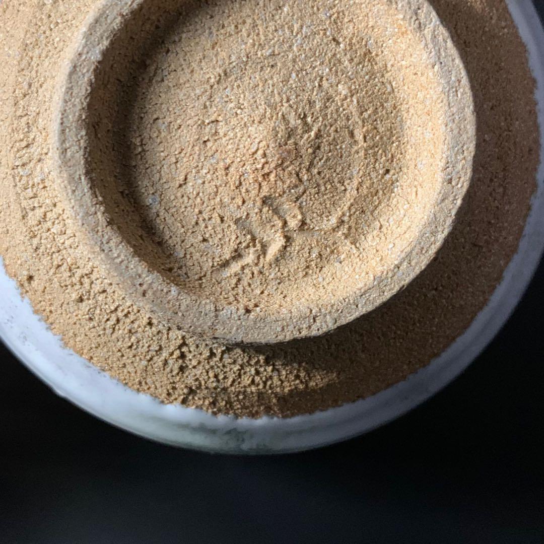 【中里重利 作】唐津焼 『斑唐津』 茶碗 共布 共箱 栞 陶歴