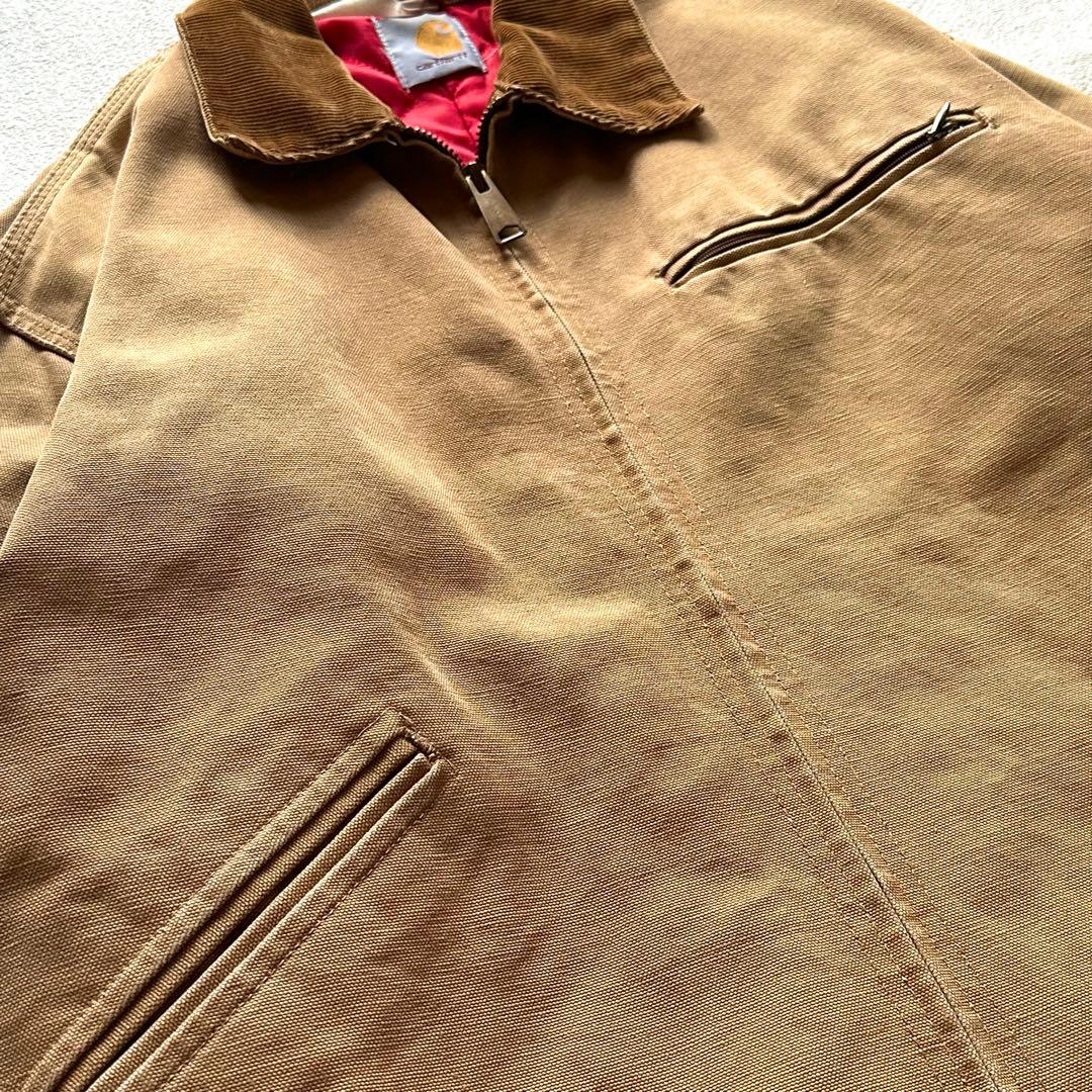 希少モデル】カーハート デトロイトジャケット USA製 赤キルティング