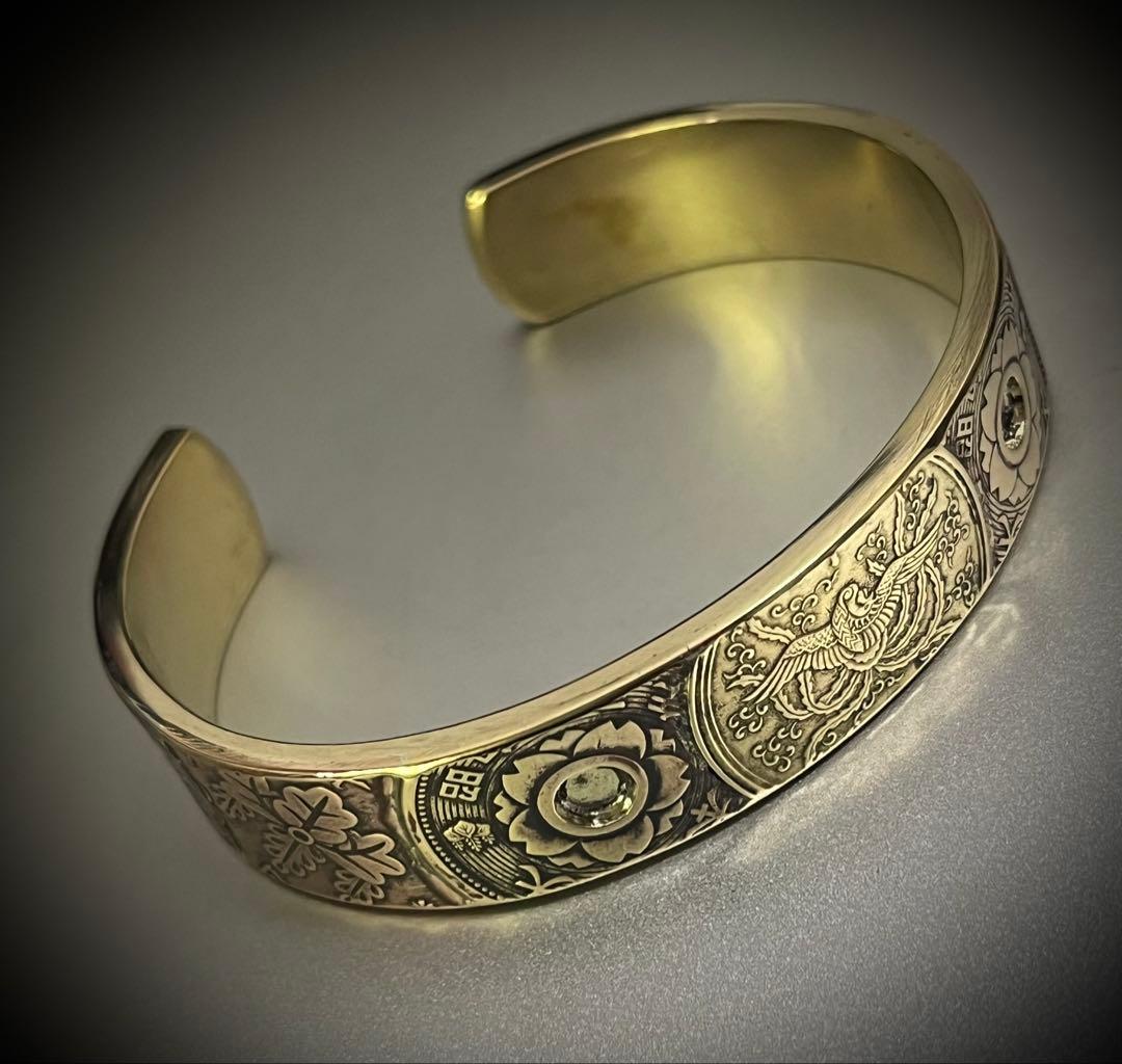 【本物古銭使用】日本古銭パッチワークバングル