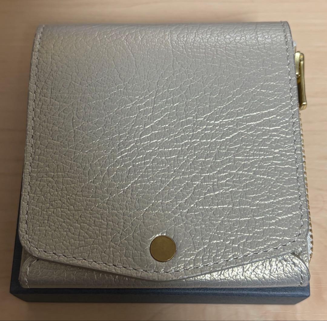 moku 小さく薄い財布SAKUver.3 plusメタリックシュリンクゴールド