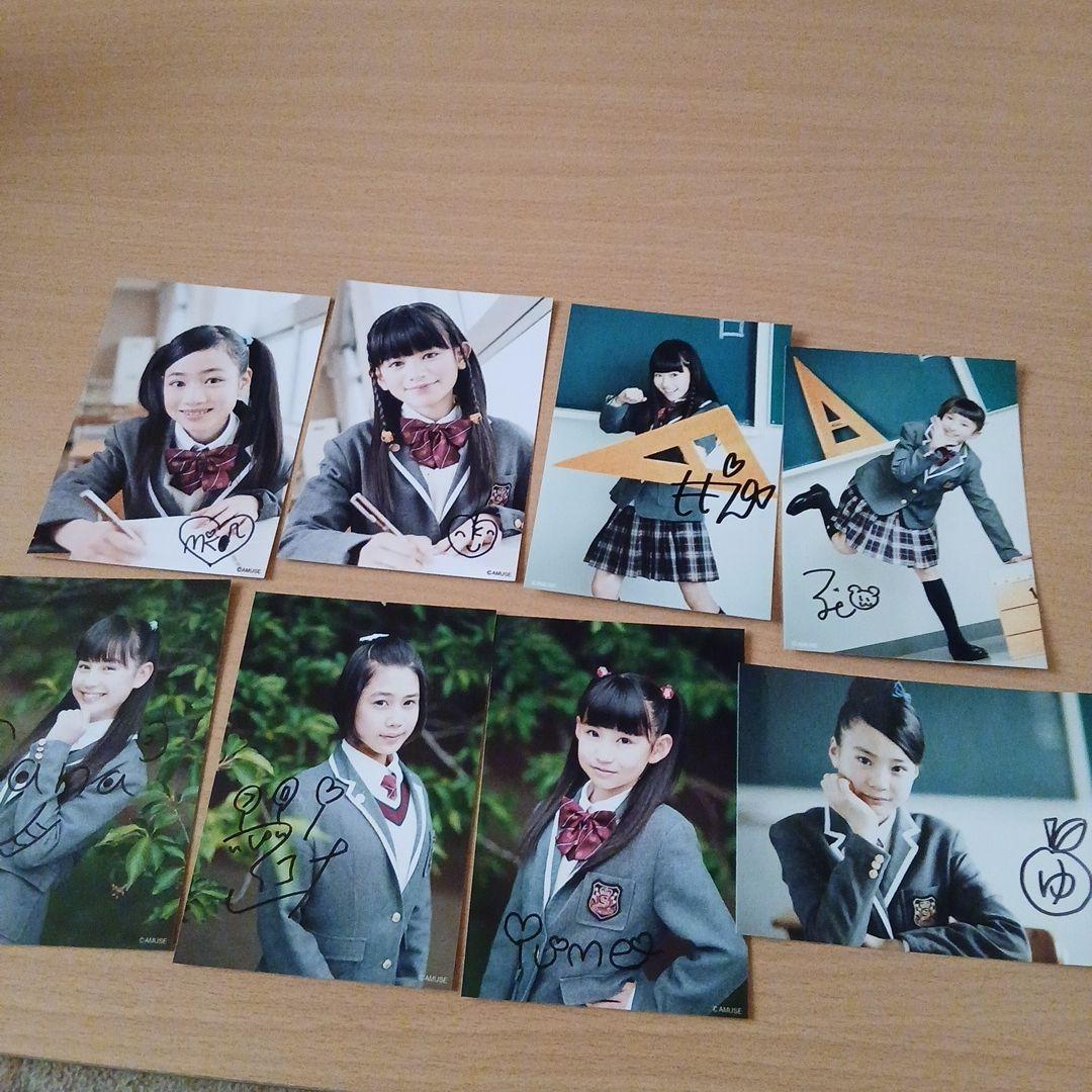 直筆サイン入り】さくら学院 中元すず香 菊地最愛 水野由結 BABYMETAL