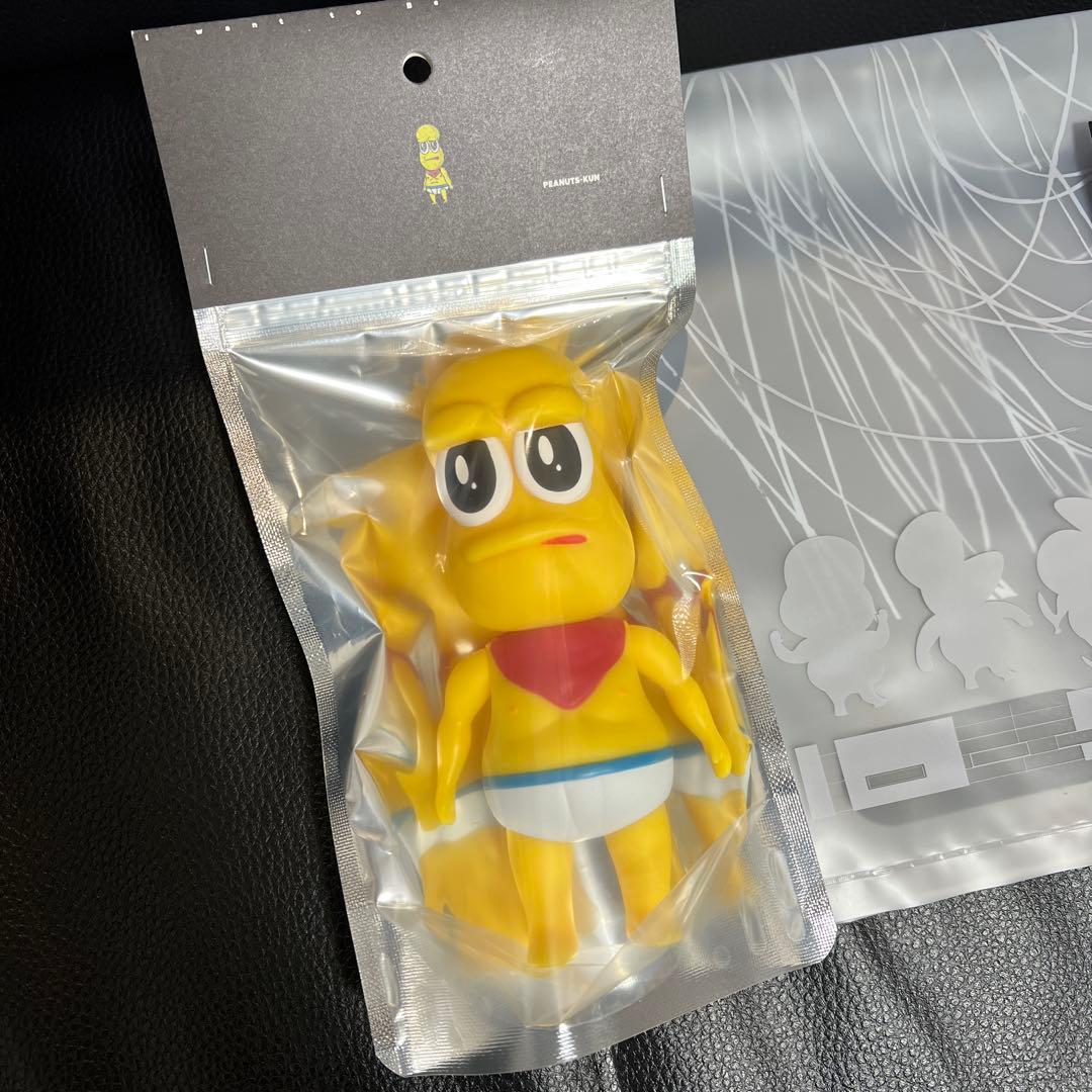 ピーナッツくん カード2枚 ショッパー付き ソフビ ぽこピー PQ