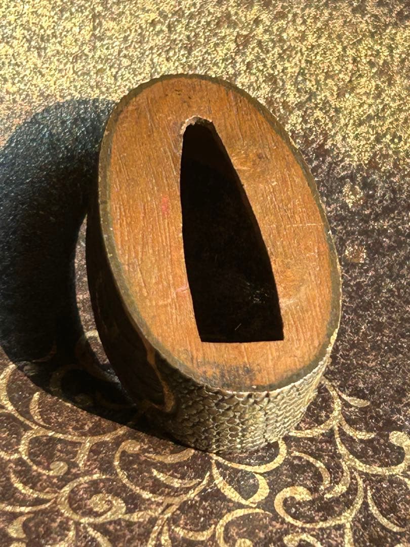 刀装具　波模様　武具　日本刀　骨董　アンティーク　コレクション