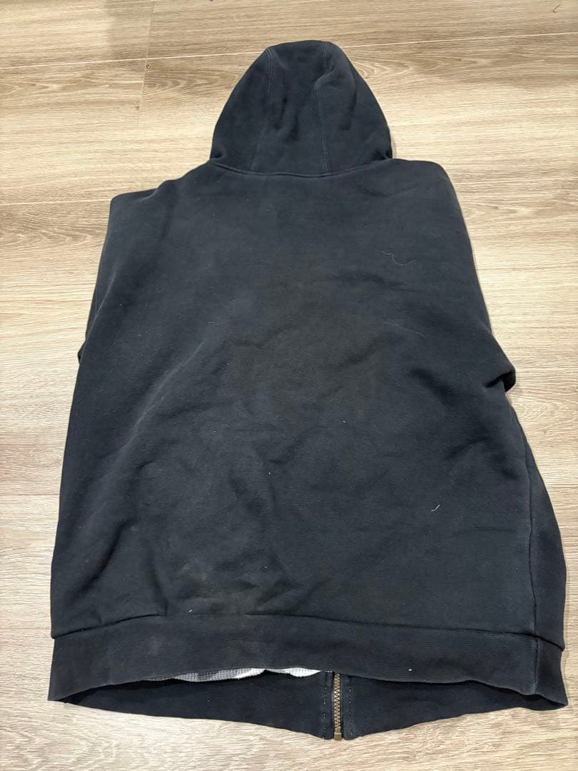 00s PRO CLUB リバーシブルジップパーカー 迷彩柄サーマル