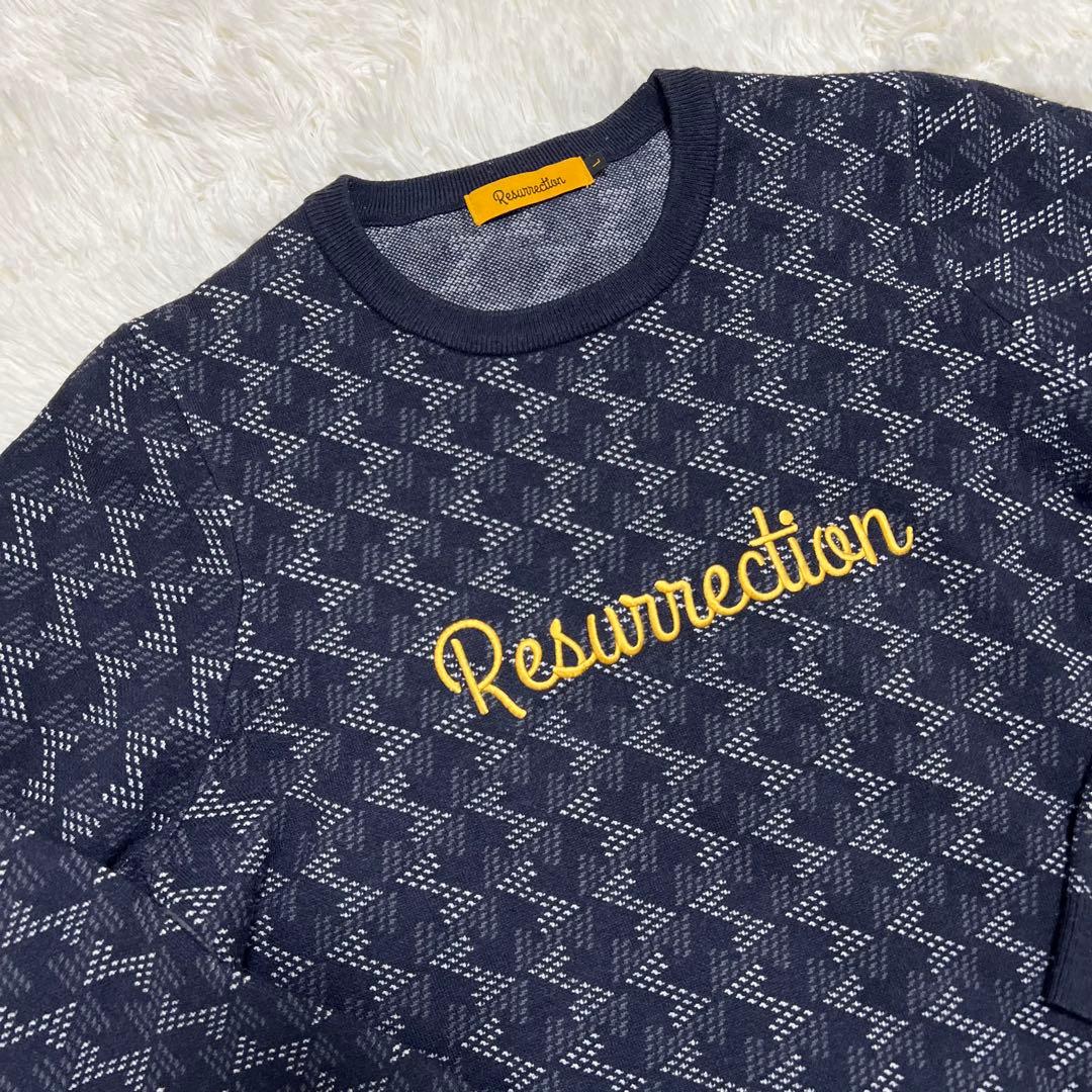 【美品】 Resurrection レザレクション 総柄ニット セーター