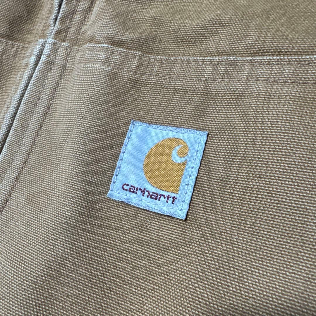 美品Carhartt カーハートXLダックジャケットフード付きブラウン