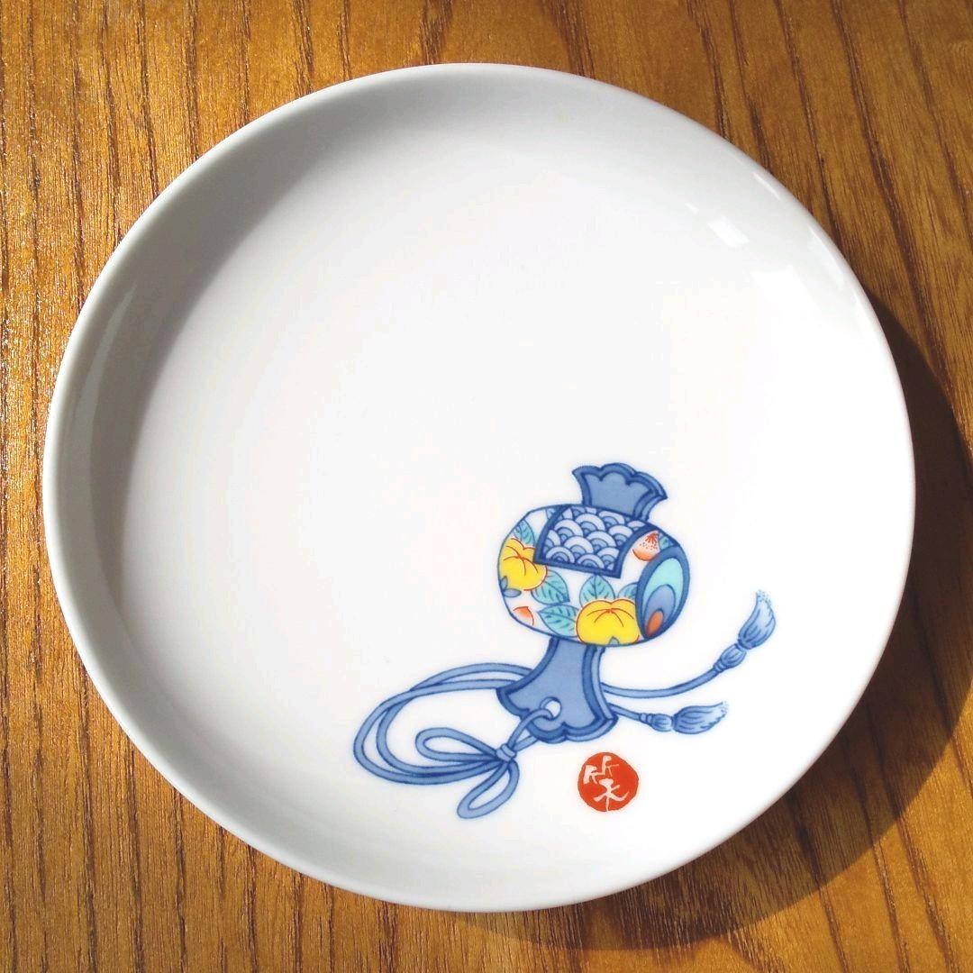 ✡️未使用✡️ 伊万里焼 激レア❤️ 縁起物 小槌の柄 小皿 ２枚 食器 和皿