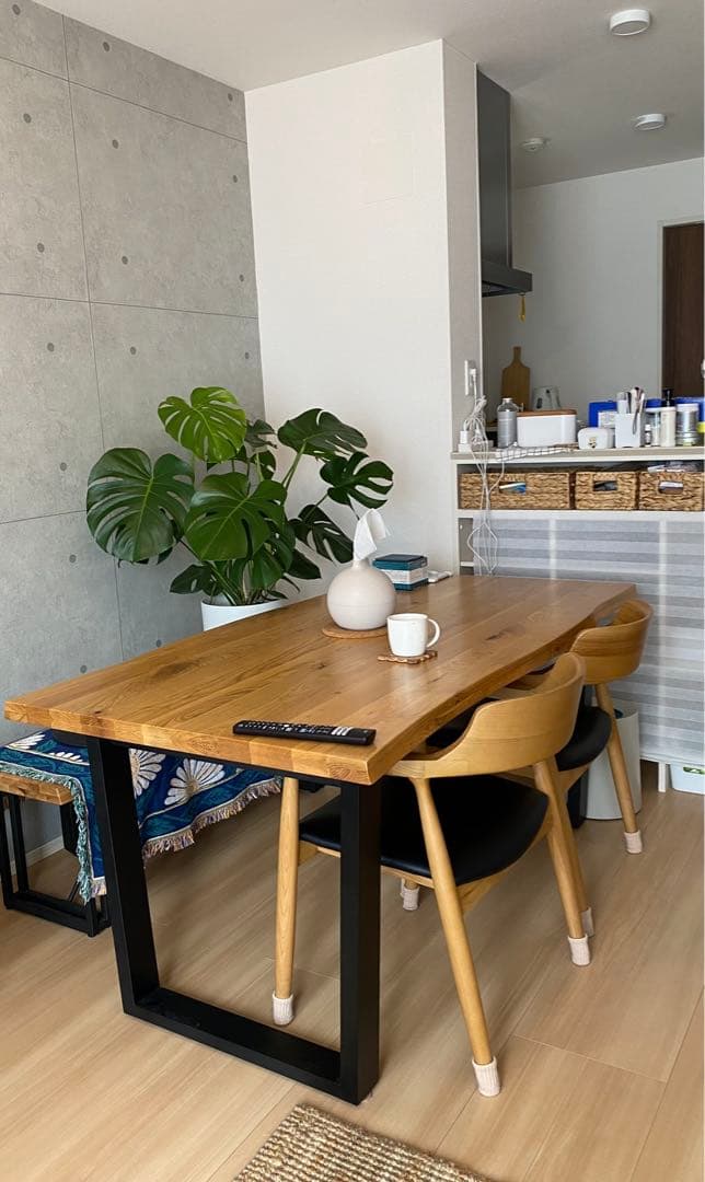 160幅オーク ダイニングテーブル